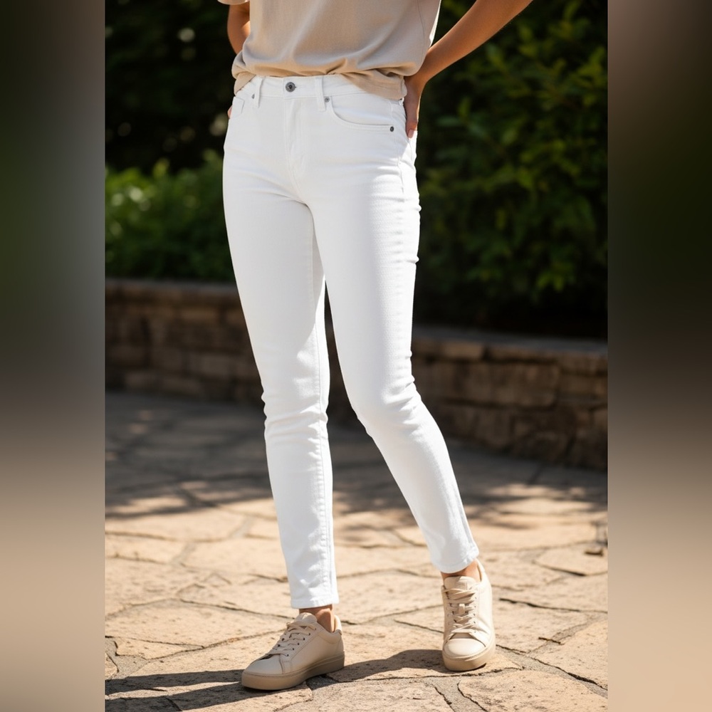 Rag & Bone White Skinny Jeans size 24 with stretch